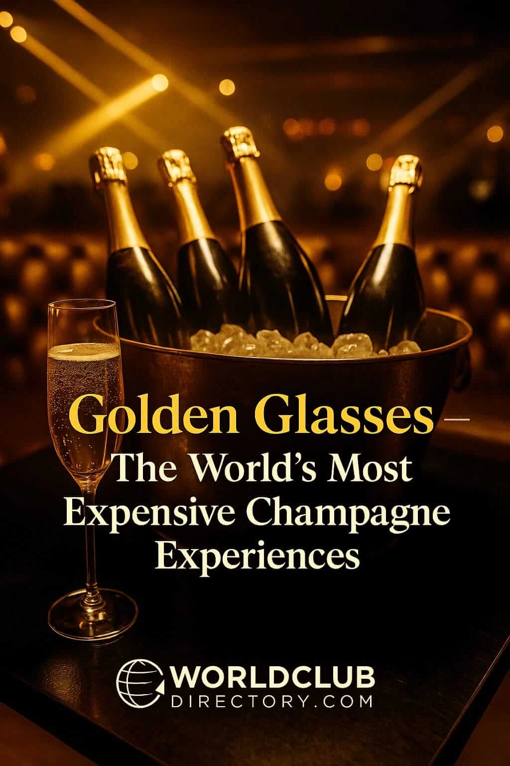 Golden Glasses The World’s Most Expensive Champagne Experiences