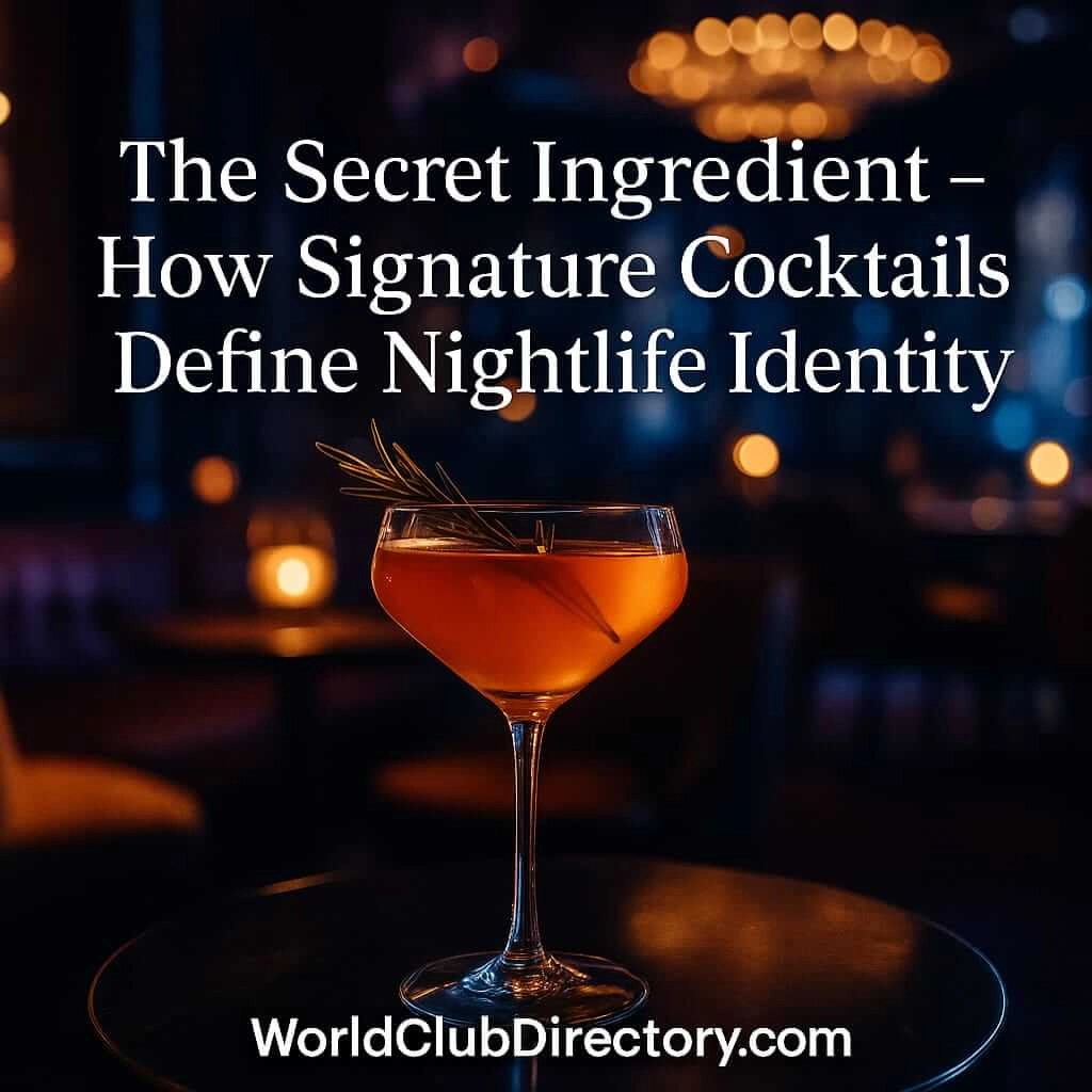 The Secret Ingredient – How Signature Cocktails Define Nightlife Identity