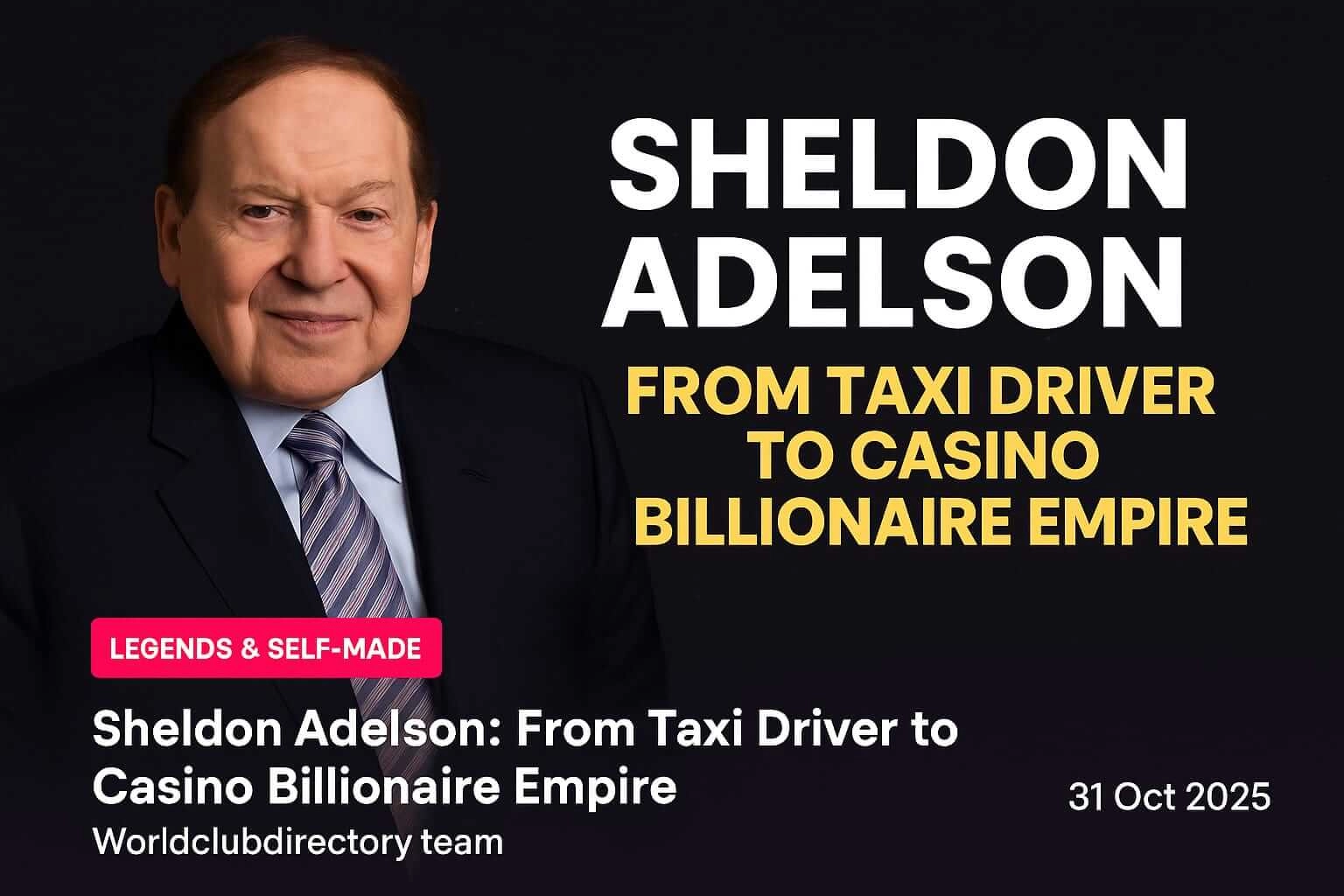 Sheldon Adelson: From Taxi Driver to Casino Billionaire Empire