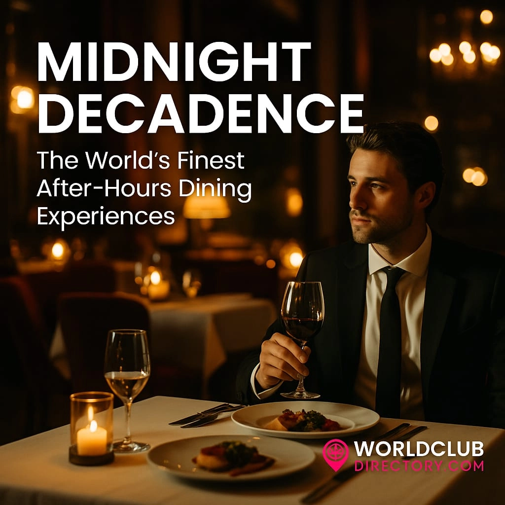 Midnight Decadence – The World’s Finest After-Hours Dining Experiences